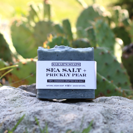 SEA SALT + PRICKLY PEAR bar soap