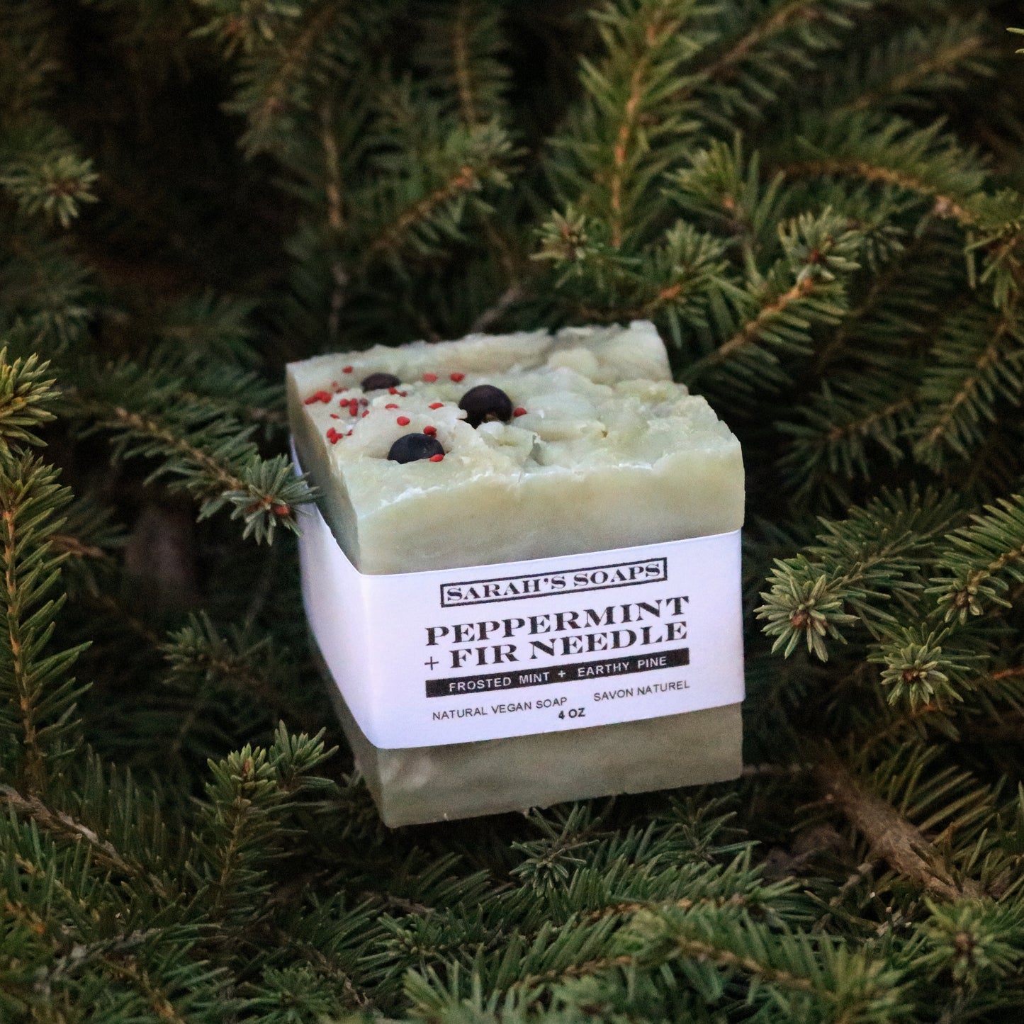 PEPPERMINT + FIR NEEDLE bar soap