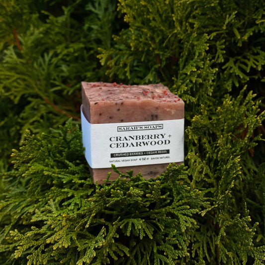 CRANBERRY + CEDARWOOD bar soap